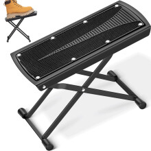 CAHAYA, Guitar, Footstool, Anti-Slip, Rubber, Foldable, Playing, Height, Adjustable, Strong, Bearing, Capability