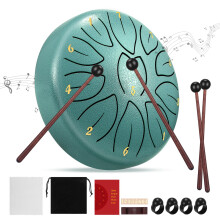 Sunjuly, Steel, Tongue, Drum, Inch, Note, Hand, Drumstick, Mallet, Carrying, Bag, Music