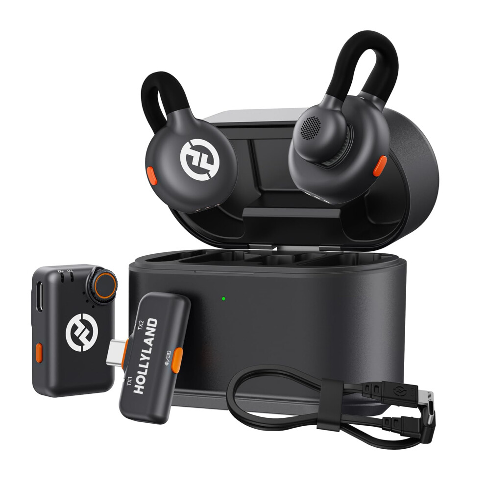 Hollyland, Lark, M2s, Wireless, Lavalier, Microphone, Camera, Android, Range, Titanium, Clip, Noise 55757591