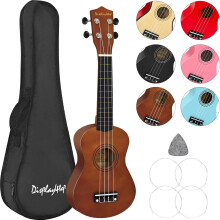 Display4top, Inch, Soprano, Ukulele, Professonial, Ukele, Kids, Bundle, Gig, Bag, Picks, Extra