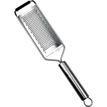 12 Inch Stainless Steel Cheese Grater & Zester Multi-Purpose Ergonomic Handle Tool Grates Vegetables Fruits & Lemons  Essential Kitchen Gadget