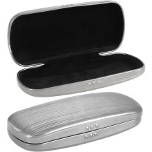 Hard - Shell Aluminum Metal Eyeglass Case  Sunglasses & Reading Glasses Holder Compact Protector for Men & Women