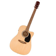 Fender, FA-25CE, Dreadnought, Acoustic, Guitar, Walnut, Fingerboard, Natural