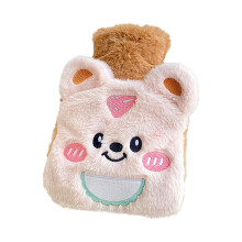 500ml Adorable Bear - Shaped Plush Hot Water Bottle - Soft, Easy - to - Carry Winter Warming Essential