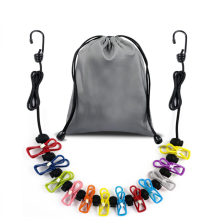 Retractable Portable Clothesline for Travel - 12 Colorful Clothes Clips Included, Ideal for Indoor Laundry Drying & Outdoor Camping, Compact & Durable