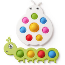 2-Piece Fidget Sensory Busy Board 10+ Months-3 Years Old Toddler Toy - Airplane/Car Travel Stress Relief for 1+ Year Olds