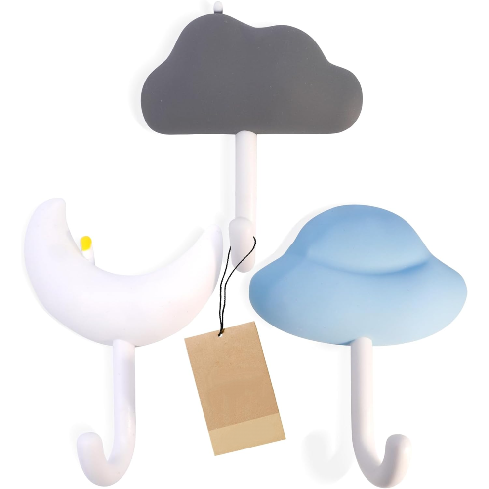 3 Pack Cute Kids Hooks - Adorable Children's Wall Hooks for Bedroom, Bathroom | Perfect for Hanging Towels, Backpacks, Hats | Fun Kids' Bathroom Acces-image-OPC-PKFM6YW-NEW