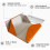 Triangular Foldable Glasses Case Magnetic Closure Upgraded Leather & Metal Foil 4