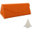 Triangular Foldable Glasses Case Magnetic Closure Upgraded Leather & Metal Foil 1