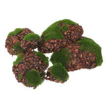 6Pcs Decorative Stones with Realistic Texture and Lifelike Design for Crafts, Fairy Gardens, Floral Arrangements, Dollhouse Accessories