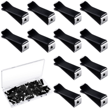 100 Pieces Square Head Car Air Vent Clips with 2 Storage Boxes, Auto Air Freshener Outlet Perfume Conditioner Clips, Office Home Car Conditioner Ou