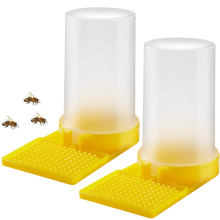 2 Pack Bee Water Feeder, Beehive Entrance Feeder, Butterfly Bath Bowl, Bee Watering Station for Outdoor Garden Yard Decor