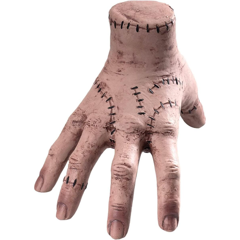 Family Thing Hand Prop, Realistic Scary Stitched Fake Hand for Halloween Decorations, Cosplay & Movie - Themed Events