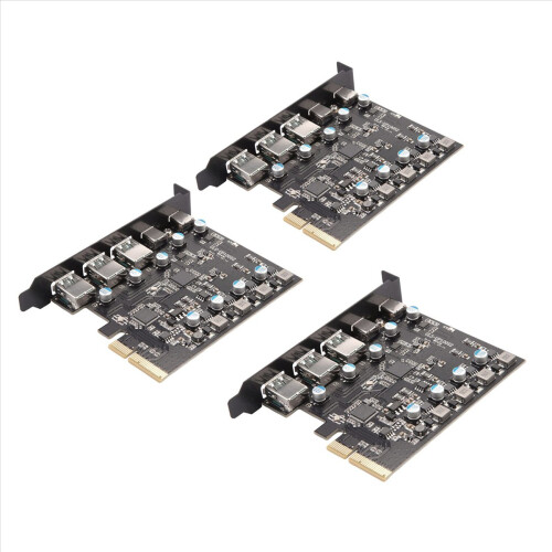 PCIe til USB 3.2 Gen 2-kort med 10 Gbps båndbredde, 5 porter 2