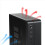 MX02 Mini ITX-datorchassi HTPC-chassi USB2.0 för kontorsföretag 2
