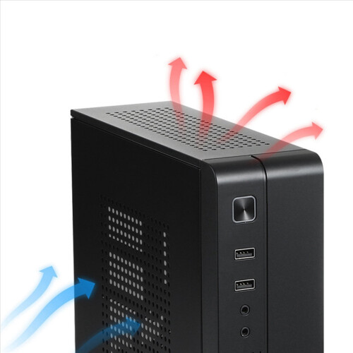 MX02 Mini ITX-datorchassi HTPC-chassi USB2.0 för kontorsföretag 1