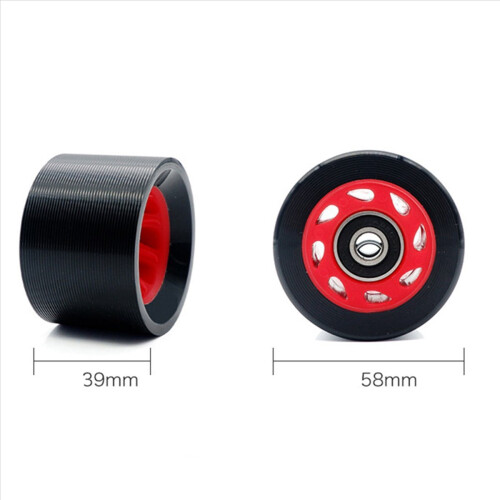 8er-Pack 95A 58 mm x 39 mm, Indoor-Quad-Rollschuh-Räder, PU-Räder 2