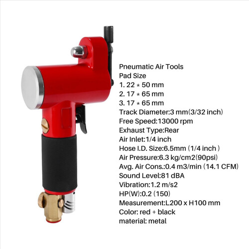 Pneumatic Air ToolsDiameter Track Finger Sander Polishing Machine 2