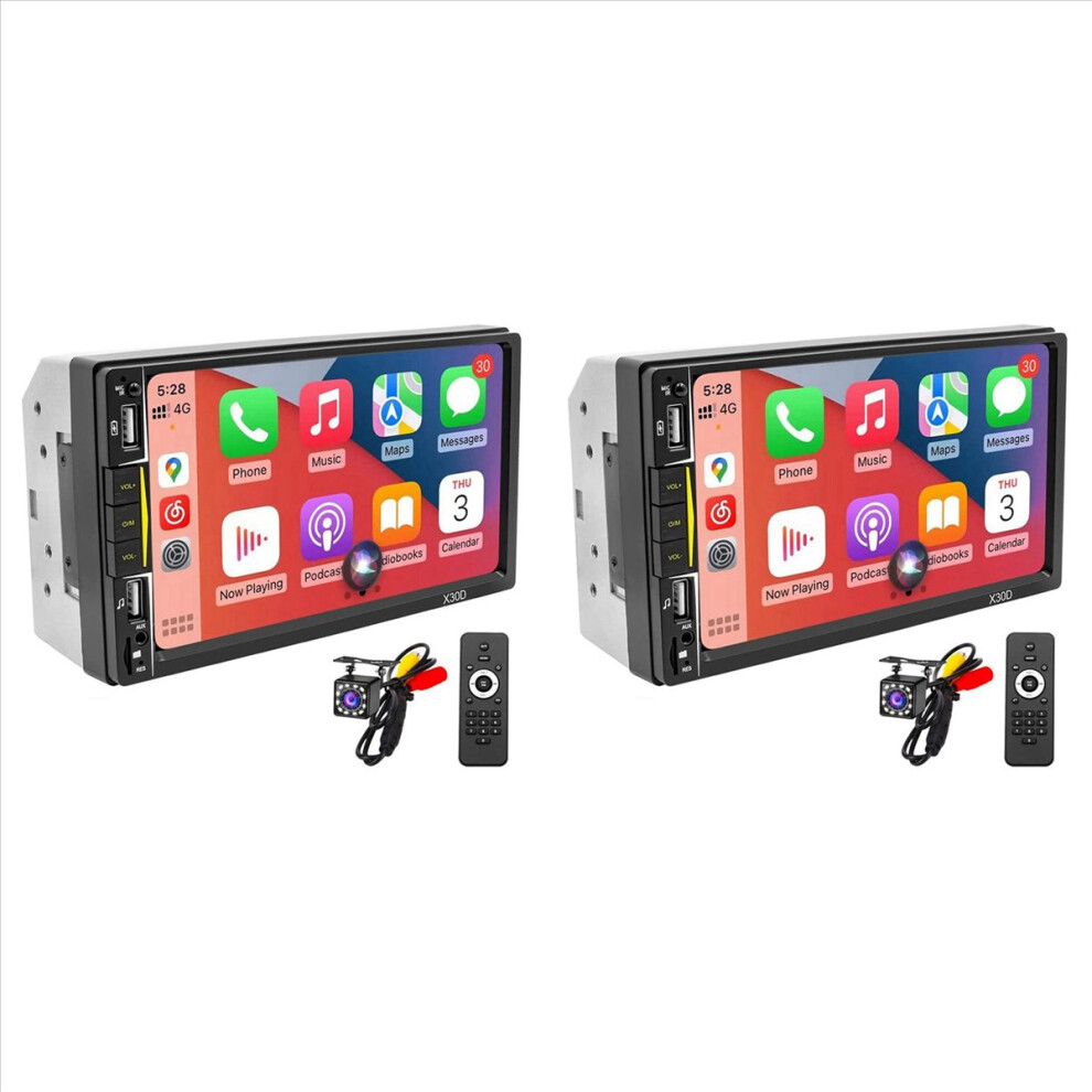 Double Din Car Stereo With Carplay 7Inch Touchscreen Link Receiver 4853004627539