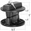 Lock 5Gallon Gas Tank Cans Lock Pack Mount Lock for 10L/2.6 Gallon 4