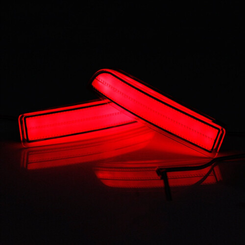 2X Baklys Parkeringsbrems Bakre Støtfanger Reflektorlampe Rød