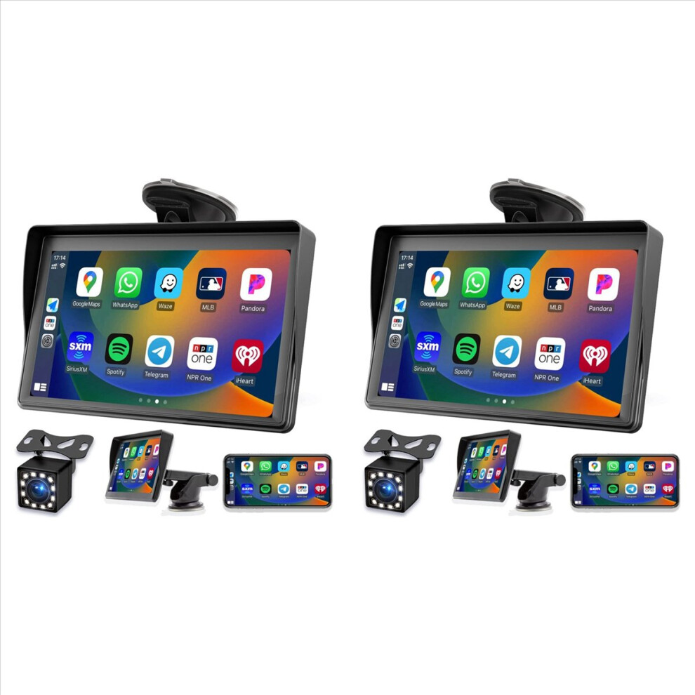 Portable Dash Mount Carplay Display 7In Touch Screen, Gps Navigatin 4853004628987