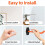4 PCS Garage Hooks with Anti-Slip Coating,Hang Heavy Tools for Bikes 3