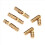 100Pcs Brass Concealed Hinges Jewelry Wood Boxes 4X20mm 3