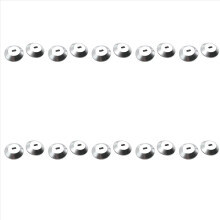 Självhäftande säkerhetsplatta med springa för bärbara datorer (silver 20-pack)