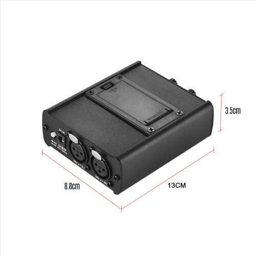 Amplificateur de casque avec entrées XLR et sortie 3,5 mm, interface audio 1