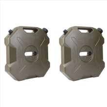 2x 6L liter grön ATV UTV motorcykel reservdunk bensin bränsletank plast
