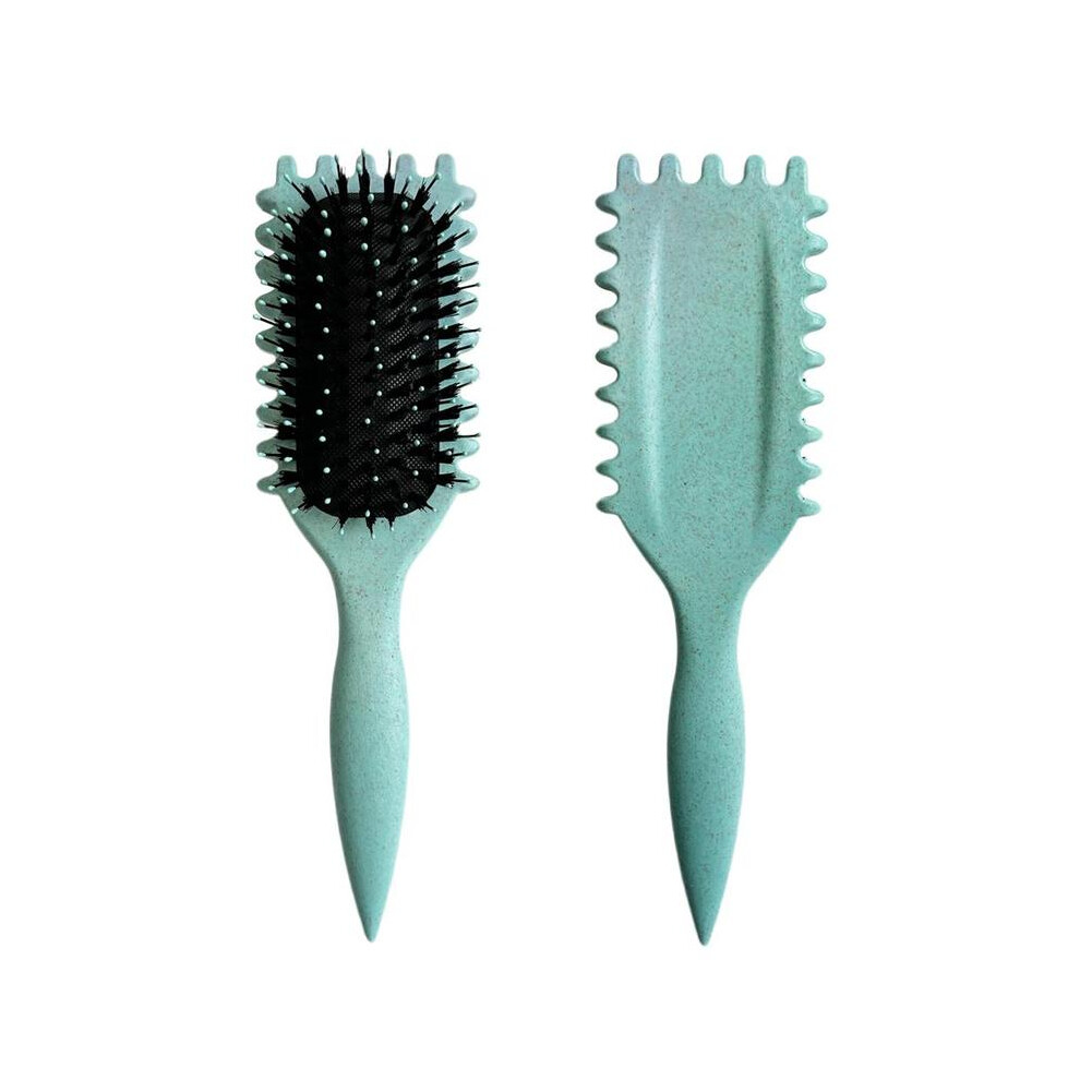 (Green, one-size) Bounce Hair Curling Brush, 1 CountÂ Hair Curling Comb, Heatless Hair Styling Tool For Home & Salon Use, Christmas Gift