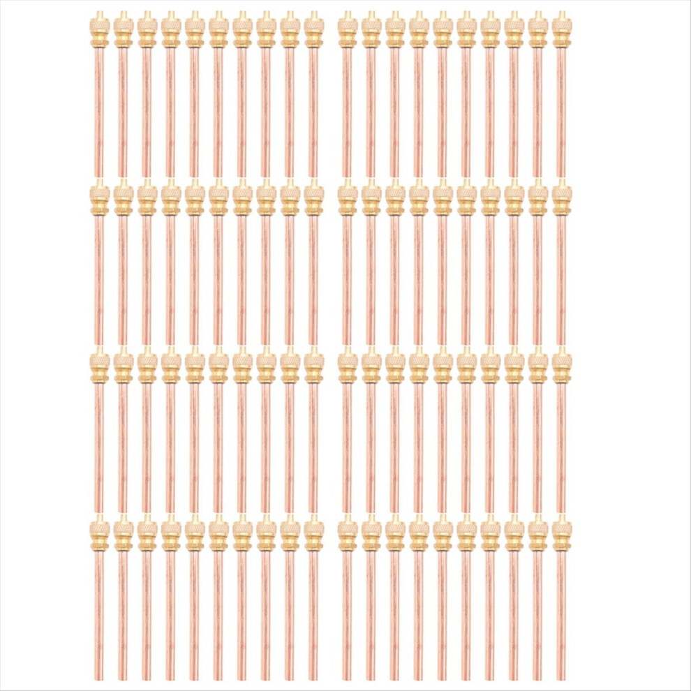 10 Valve 1/4Inch Sae X 1/4Inch Od X 4 Inch Stem Core Ac Refrigeration Gold 4853004635794