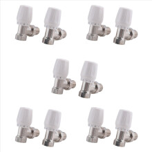 Vanne thermostatique de radiateur, 2 pièces, 15 mm x 1/2 pouce, angle thermostatique