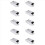 Ελεγκτής ενισχυτή LED 10X 360W RGB DC12V-24V 30A με κέλυφος αλουμινίου 1