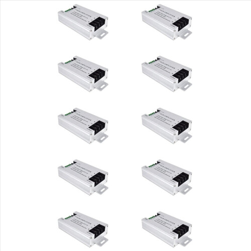 Ελεγκτής ενισχυτή LED 10X 360W RGB DC12V-24V 30A με κέλυφος αλουμινίου