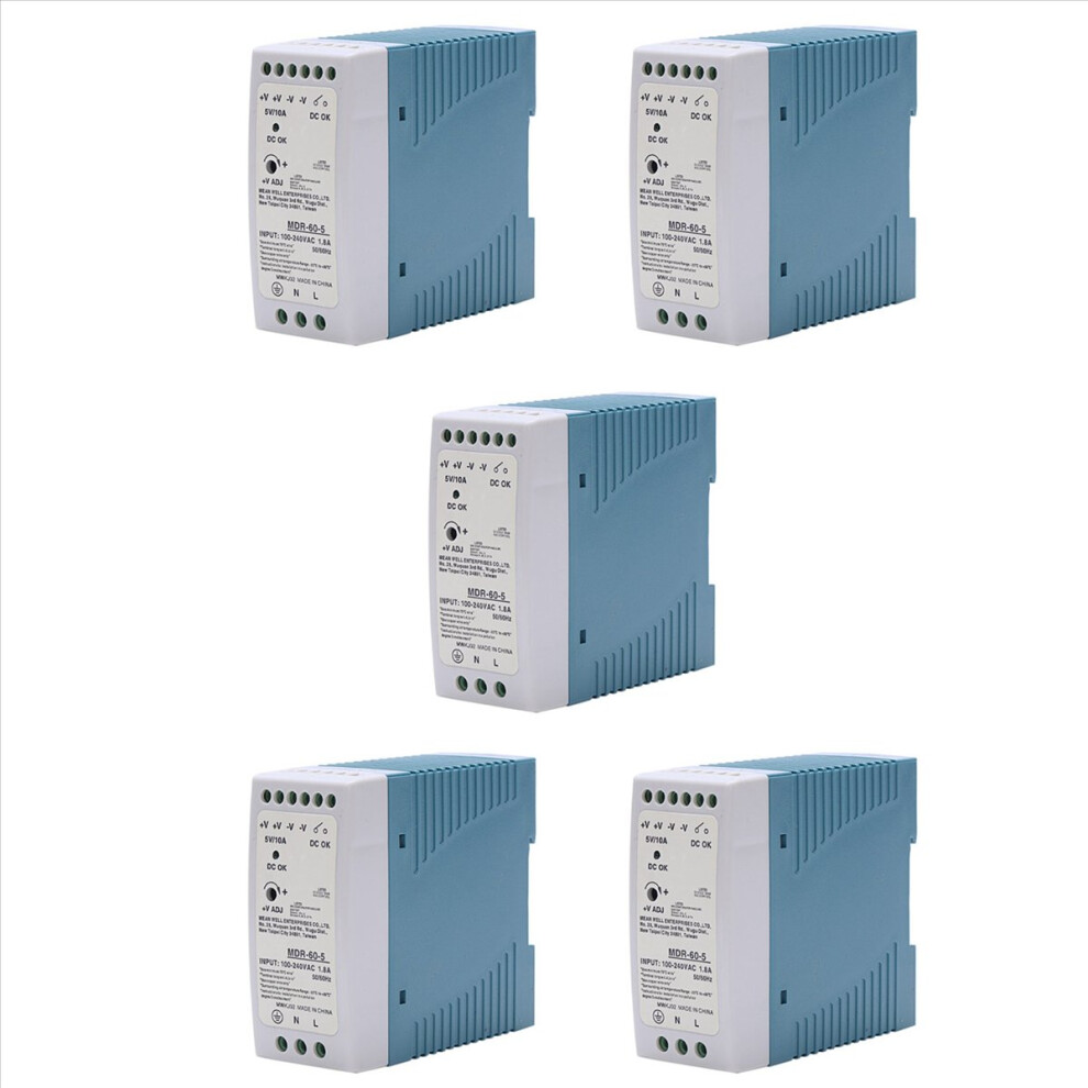 Mdr-60 5V 60W Din Rail Power Supply Ac-Dc Driver Voltage Regulator 4853004643713