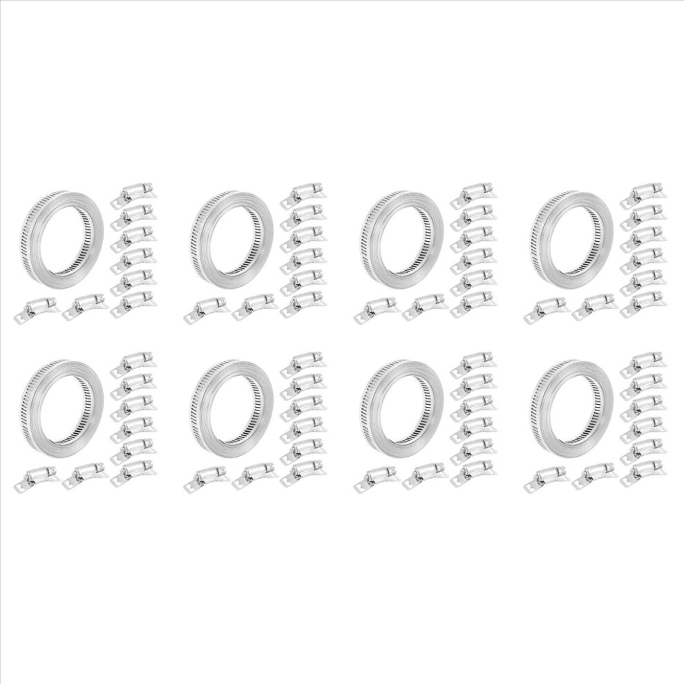 304 Stainless Steel Worm Clamp Hose Clamp Strap With Fasteners 4853004644024