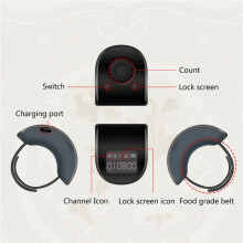 Mini Digital LCD Elektronischer Fingerring Handzähler Rot