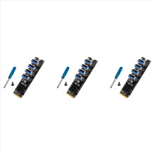 M.2 zu Pci-E X1 4 Port USB3.0 Grafikkarte ASM1184E M.2 Adapter