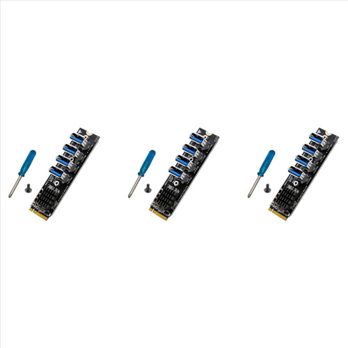 Κάρτα γραφικών M.2 σε Pci-E X1 4 θυρών USB3.0 ASM1184E Προσαρμογέας M.2