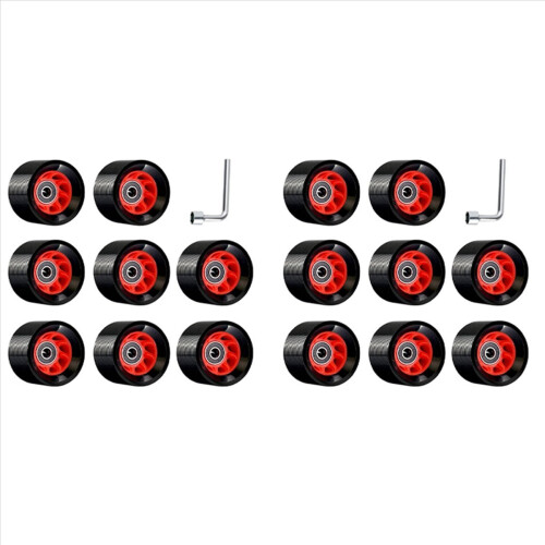 8er-Pack 95A 58 mm x 39 mm, Indoor-Quad-Rollschuh-Räder, PU-Räder