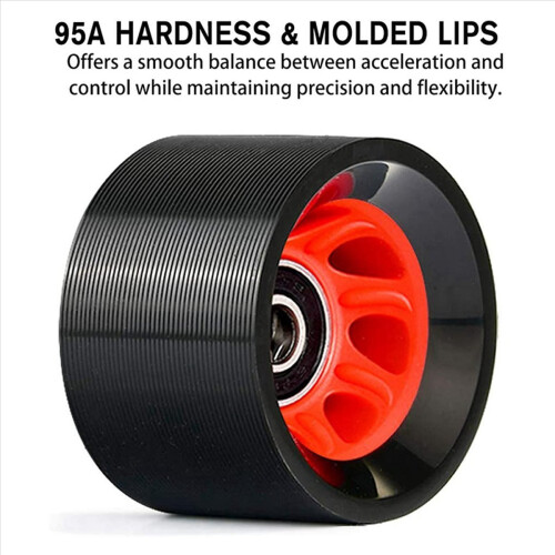 8er-Pack 95A 58 mm x 39 mm, Indoor-Quad-Rollschuh-Räder, PU-Räder 2