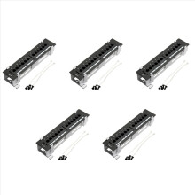 Nätverksverktygssats 12-portars CAT6 patchpanel RJ45 med väggfäste
