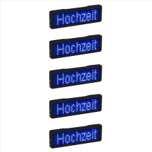 Bluetooth LED-Namensschild, wiederaufladbar, Leuchtschild, LED-Anzeige, Typ 5