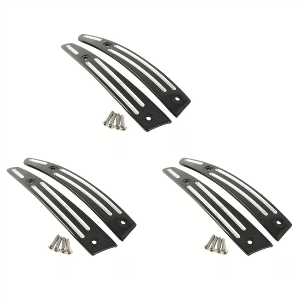 Split Windshield Side Trim For Touring Road Glide Fltr Black 4853004645533