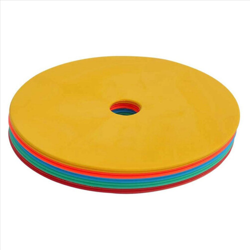 10Pack Flat Disc Markers Football Speed Agility Training Markers 2