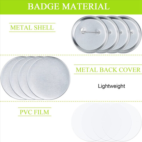 Blank Making Supplies 58mm Metal Button Badge Making Kits 2