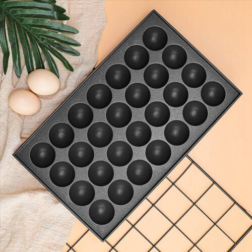 28 τρύπες 4cm Takoyaki Hot Plate Αντικολλητικές πλάκες αλουμινίου Takoyaki 2