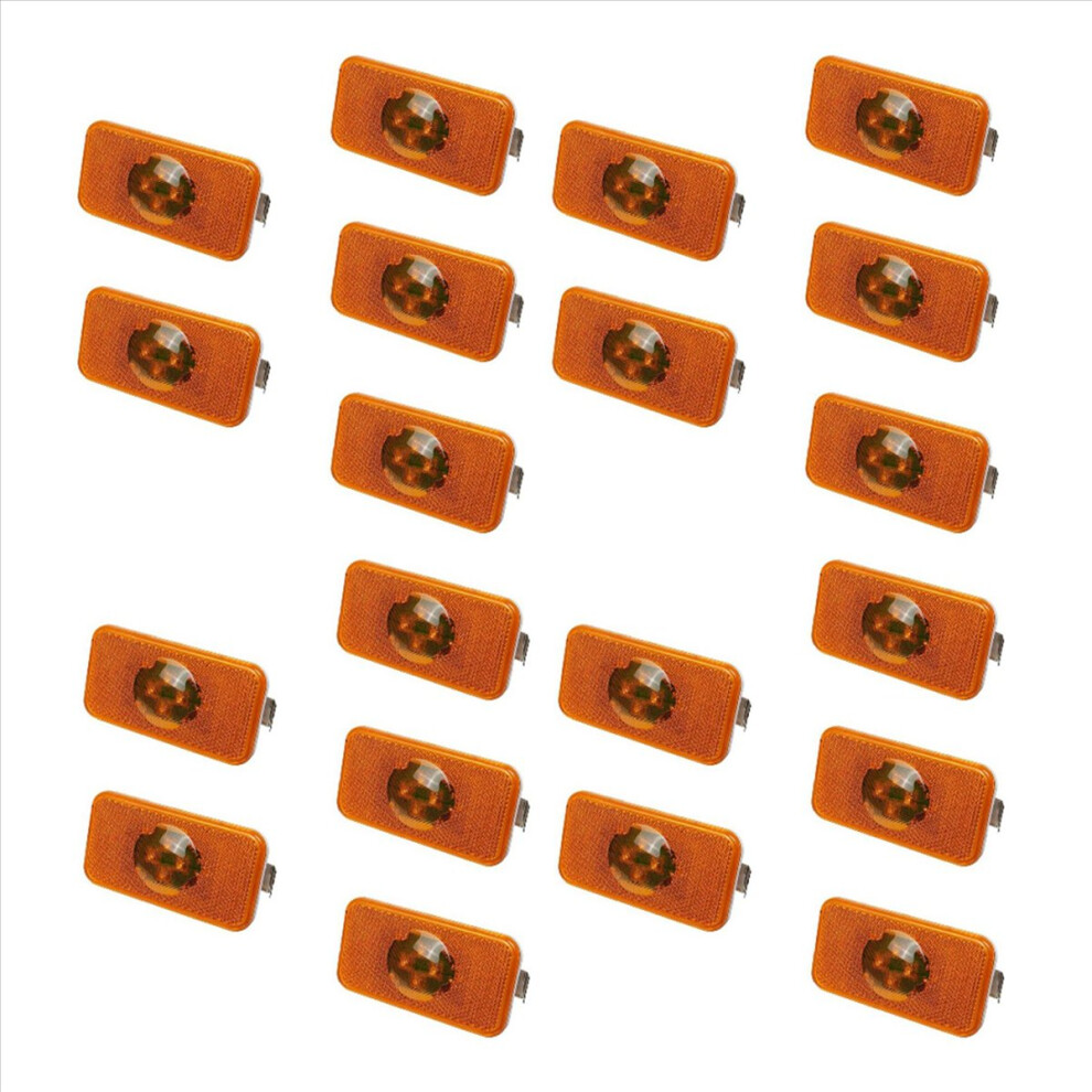 10Pcs 24V Truck Led Indicator Lamp 4 Led For Trucks Fm/ Amber 4853004650520